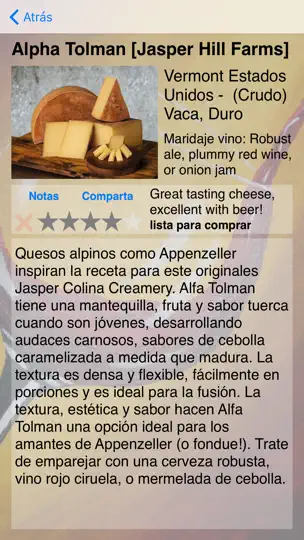 Captura de pantalla de Fromage en iPhone 3