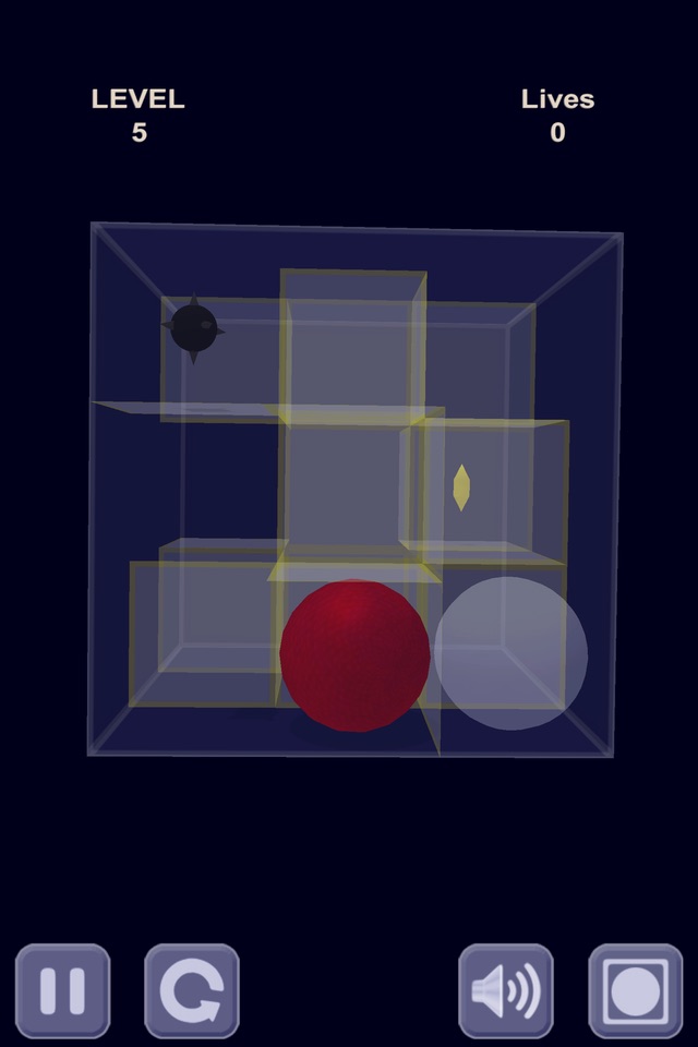 Red ball & Glass maze screenshot 2