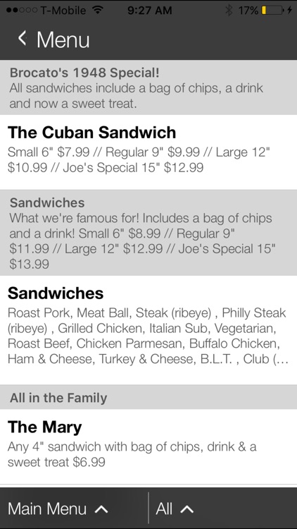 Brocato's Sandwich Shop screenshot-4