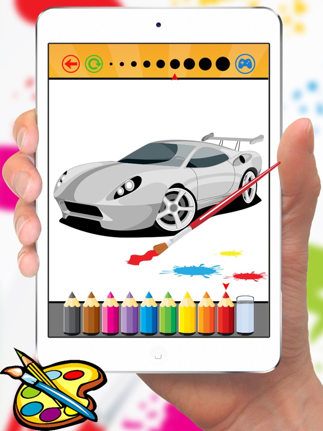 Sport Car Coloring Book Vẽ Xe cho mầm non trai