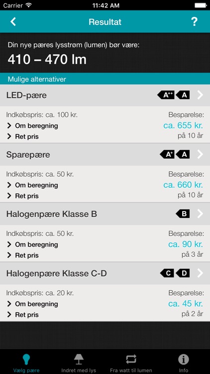 Energistyrelsens lysguide