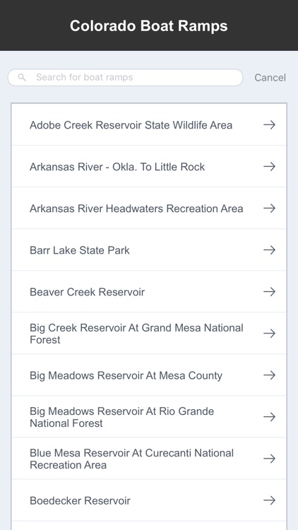 Colorado Boat Ramps & Fishing Ramps