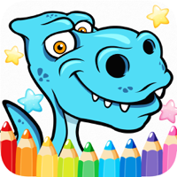 The Cute dinosaur Coloring book  Drawing Pages  2 - Learning and Education Games  Free and Good For activities Kindergarten Kids App 4