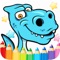 The Cute dinosaur Coloring book ( Drawing Pages ) 2 - Learning & Education Games  Free and Good For activities Kindergarten Kids App 4