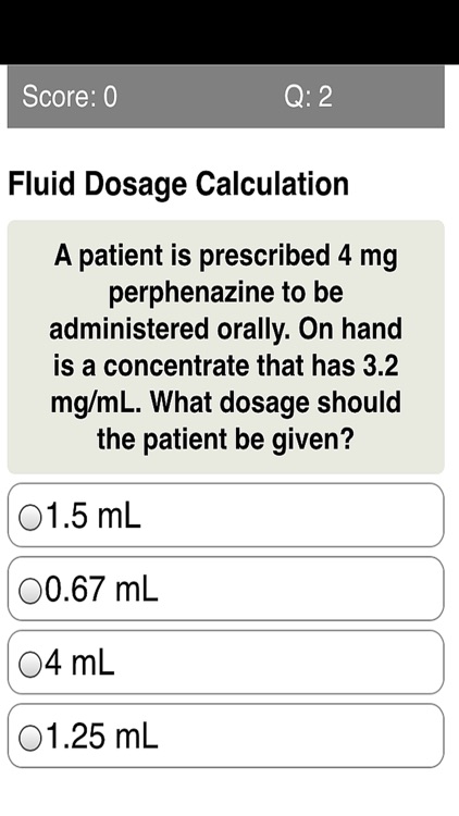 Learning Dosage Calculations Quiz +