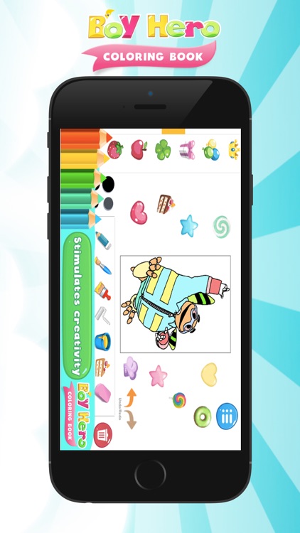 Boy Hero Coloring Book