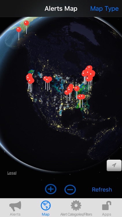 US NOAA Alerts with NOAA Radar 3D