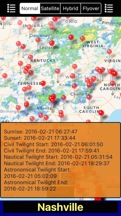 Sunset and Sunrise with NOAA Radar 3D Free