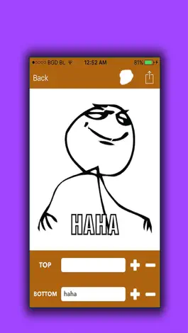 Game screenshot MemeMaker Free - Add self Text To Top Famous Meme Pics hack
