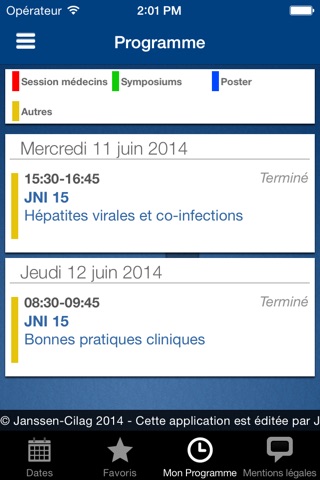 Calendrier des congrès et évènements Janssen en Virologie screenshot 4