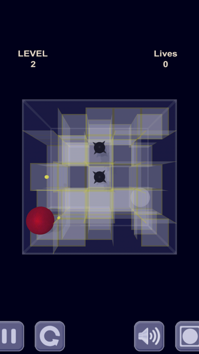 Red ball & Glass mazeのおすすめ画像1