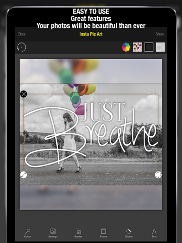 Screenshot #6 pour Over Pic Art Éditeur Photos Typographie Créatif