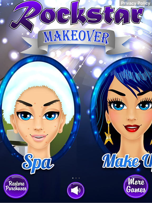 Screenshot #4 pour Rockstar Makeover - Girl Makeup Salon & Kids Games