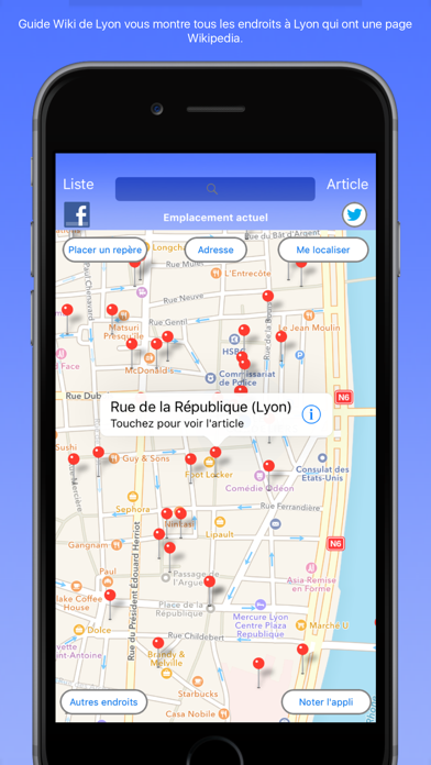 Screenshot #1 pour Guide Wiki de Lyon - Lyon Wiki Guide