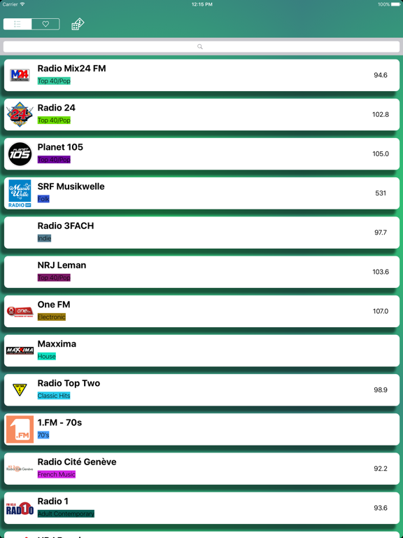 Screenshot #4 pour Radio  - Swissradio - Internet Radios