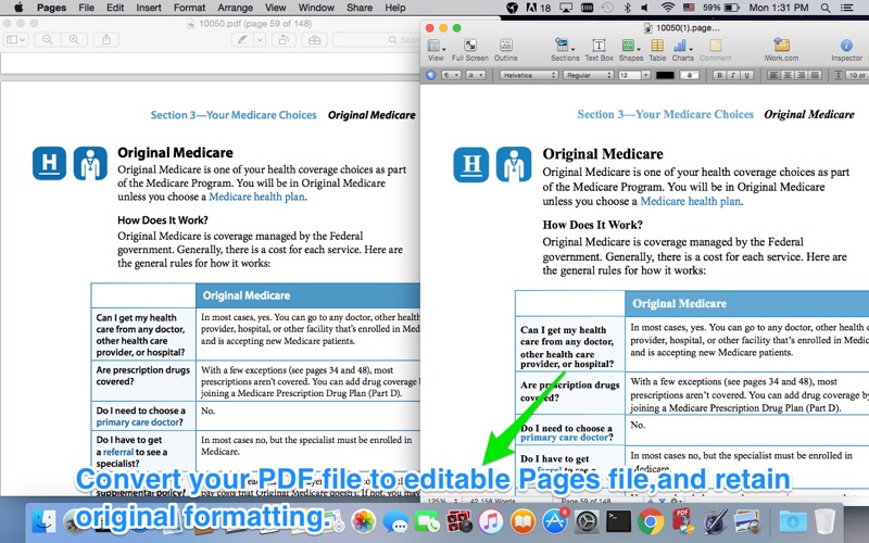 PDF to iWork