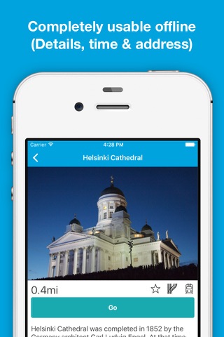 Helsinki, Finland guide, Pilot - Completely supported offline use, Insanely simple screenshot 3