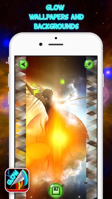 壁紙と背景をグロー カスタムロック画面用のカラフルなネオンの写真 Iphoneアプリ Applion