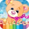 Bear Zoo Drawing Coloring Book - Cute Caricature Art Ideas pages for kids