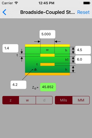 Intercept Impedance Calculator screenshot 3