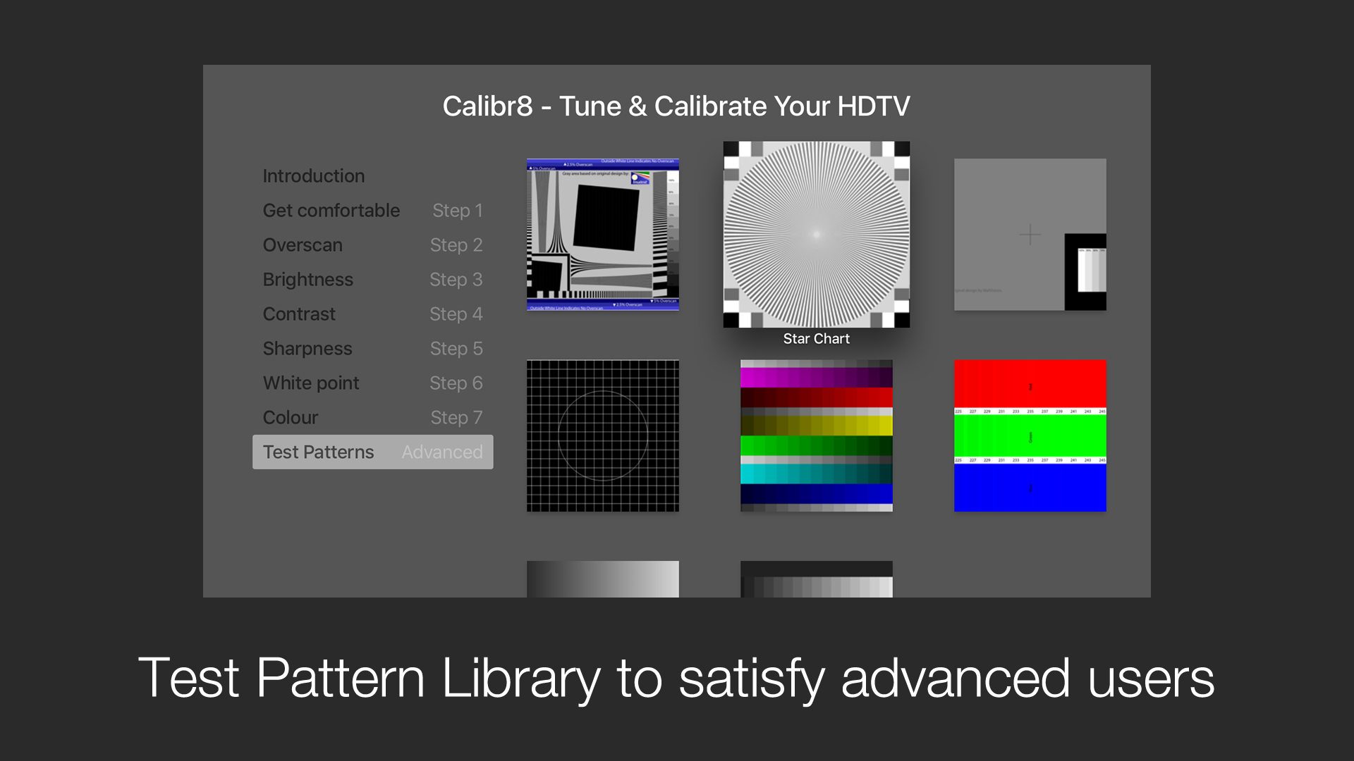 Calibr8 - Instructions & Professional-grade Calibration Test Patterns to Tune Up your HDTV screenshot 3