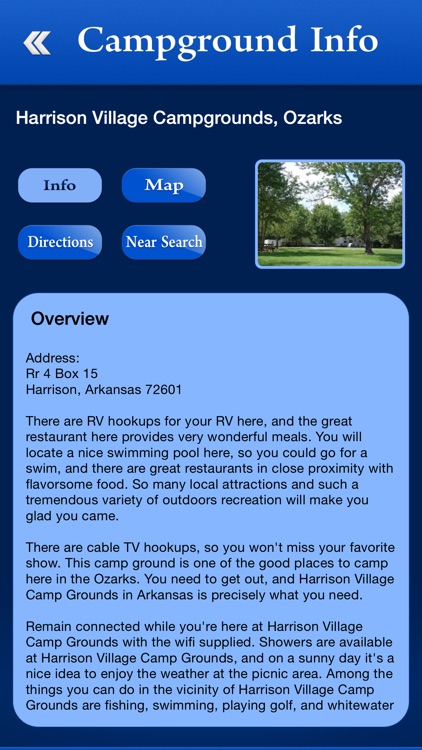 Arkansas Campgrounds and RV Parks