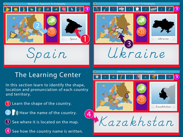 Montessori Approach To Geography HD - Europe Lite(圖2)-速報App