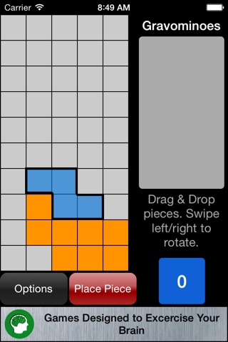 Gravominoes screenshot 2