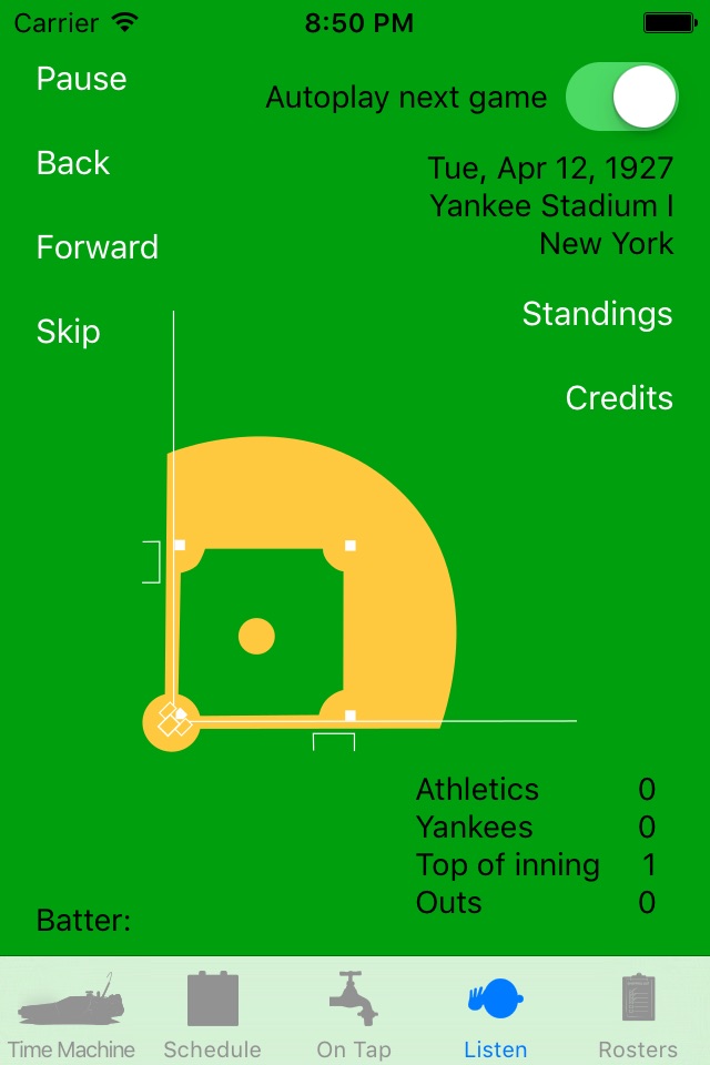 Time Machine Baseball Mobile screenshot 2