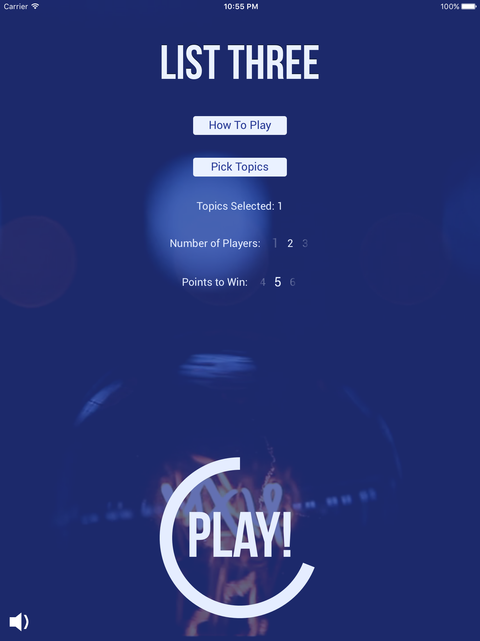 List Three - The Five Second Naming Game