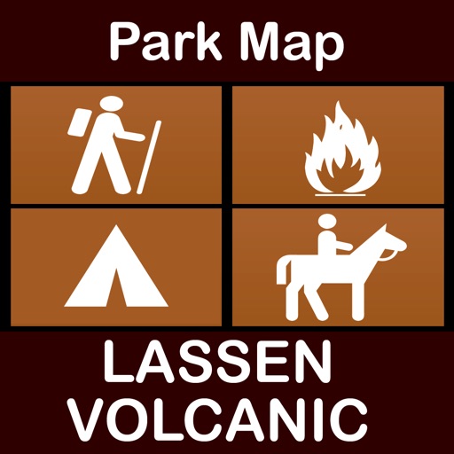 Lassen Volcanic National Park : GPS Hiking Offline Map Navigator icon