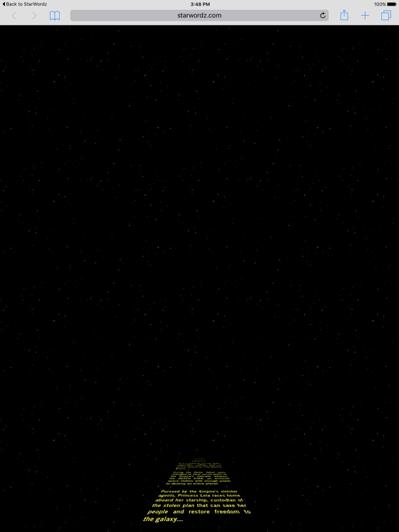 Screenshot #5 pour STAR WORDZ Crawl Creator Create & Share Crawling Wars Style Text Message Title Screen by StarWordz