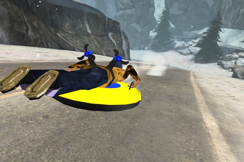 Alpine Road Sledding - eXtreme Crazy Winter Snow Racing Adventure Game PRO screenshot 4