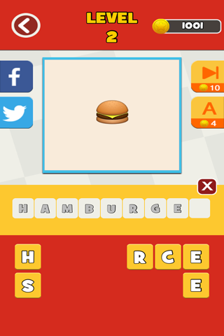 QuizPop Mania! Guess the Emoji Food - a free word guessing quiz game screenshot 2