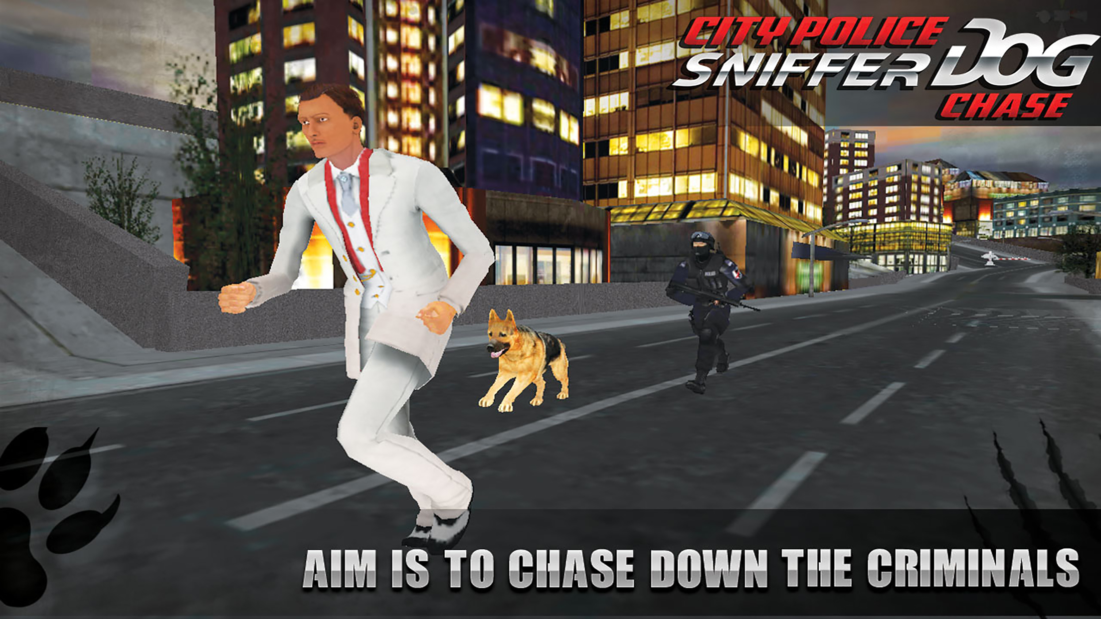 Security Police Dog Sniffer Simulator : Help forces secure the city from criminals