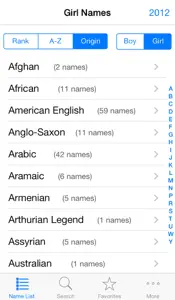 Baby Names Generator for Boys Girls and Twins, 2014 Top Popular Boy Girl Total Name List screenshot #3 for iPhone