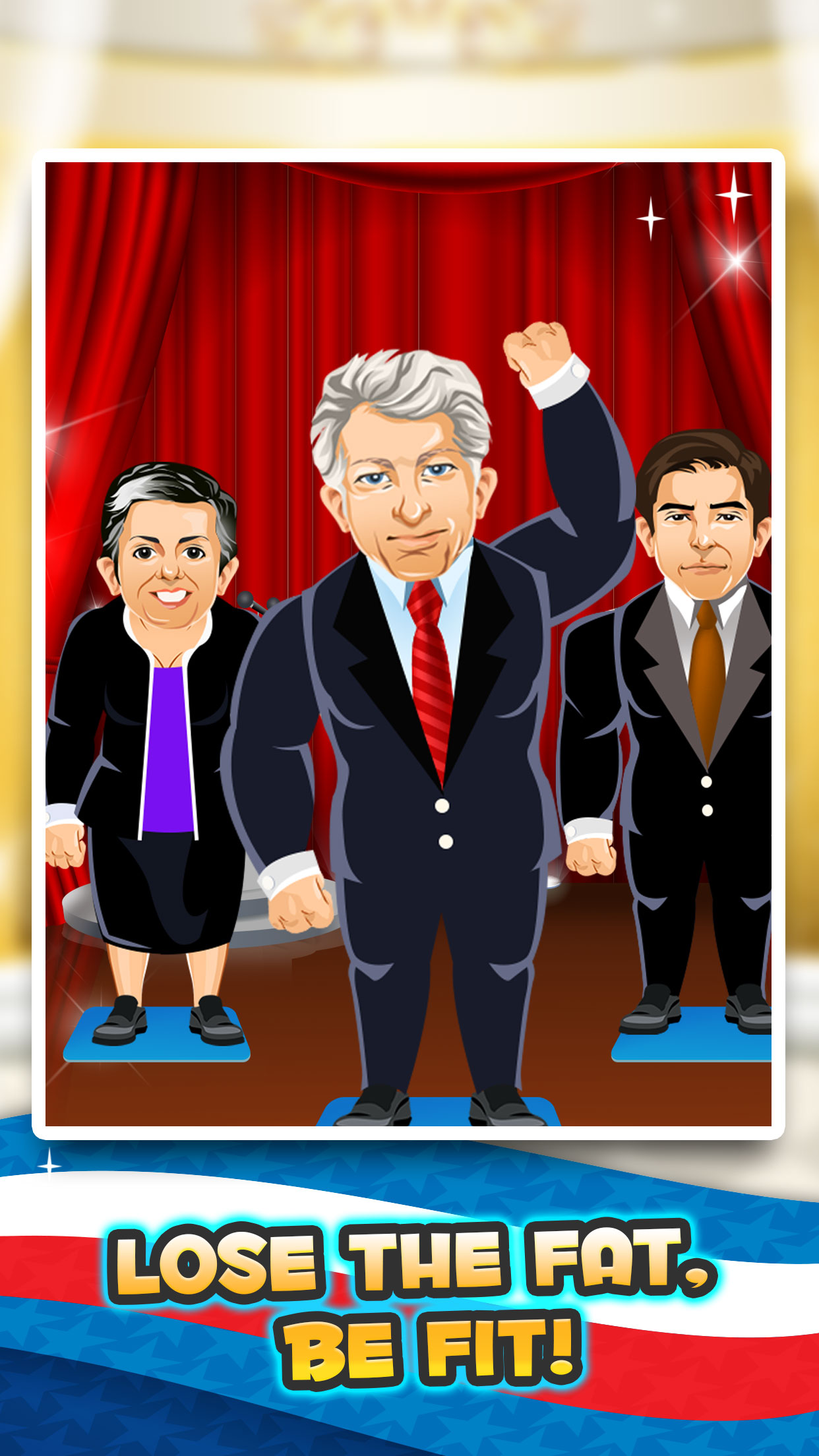 Election Fat to Fit Gym - fun run jump-ing on 2016 games with Bernie, the Donald Trump & Clinton! screenshot 4