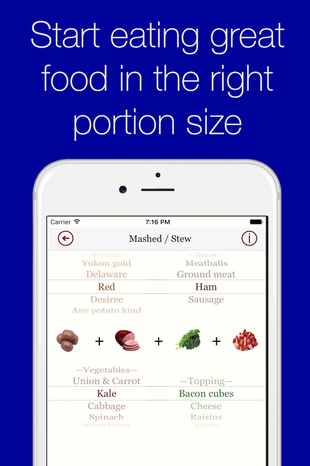 Portion Control healthy recipe assistant screenshot 3