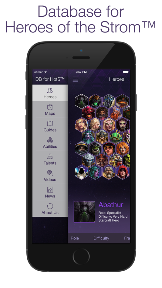 Database for Heroes of the Storm™ (Builds, Guides, Abilities, Talents, Videos, Maps, Tips) - 1.0 - (iOS)