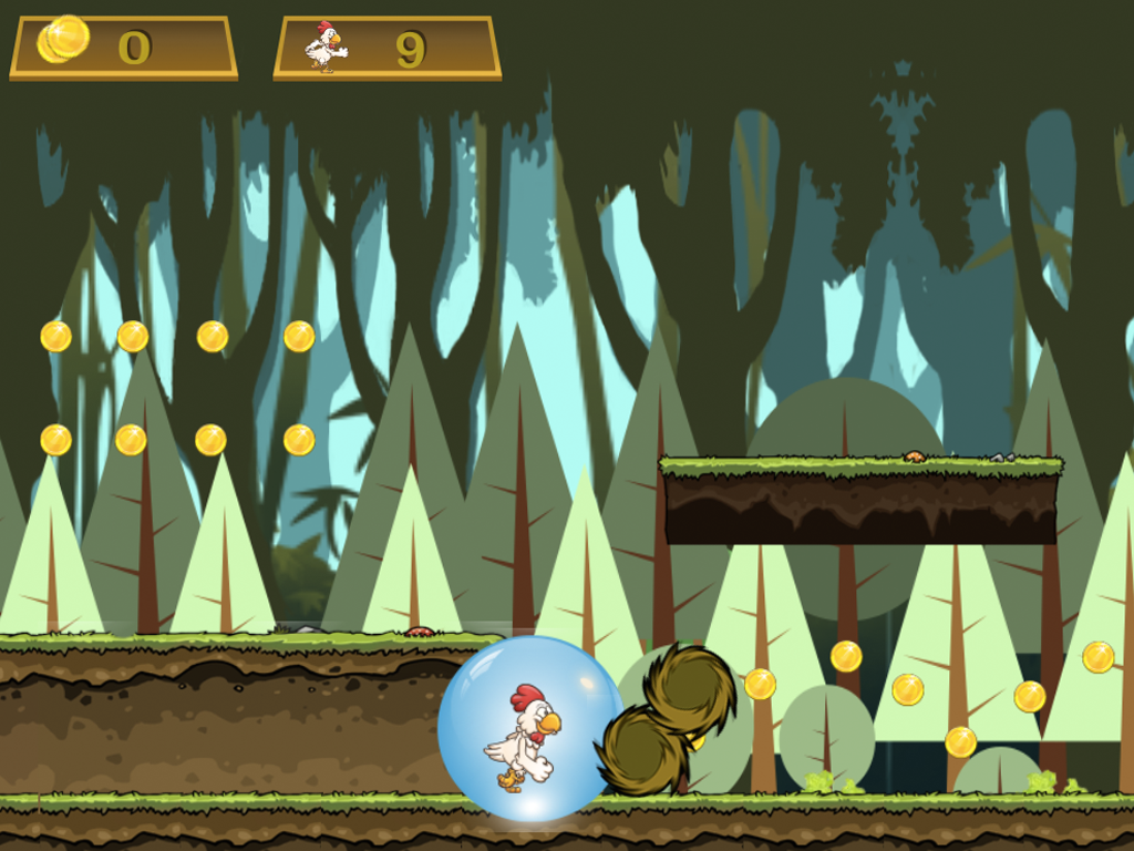 Brave Chicken Run - The Hero Runner To Grab Golds Game screenshot 5