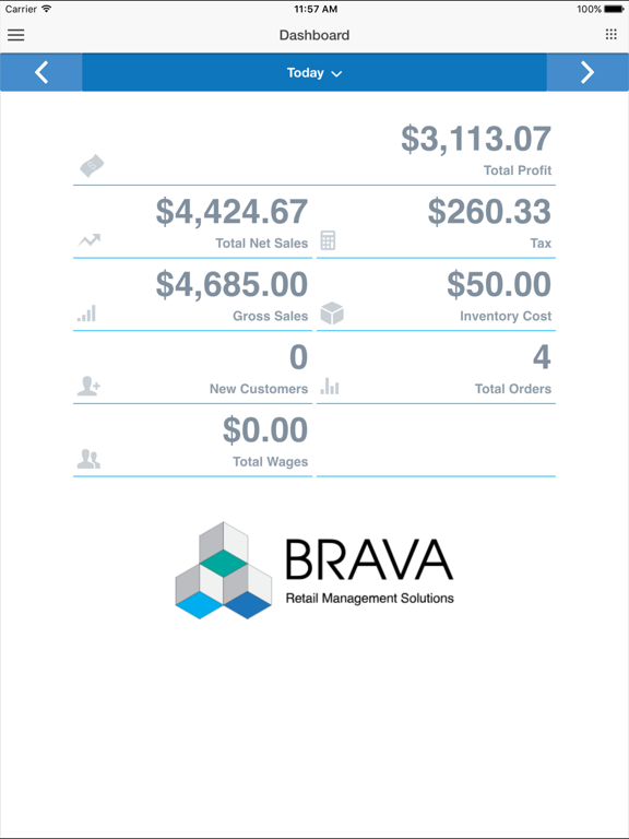 Brava BackOffice iPad screenshot 2 - Business app