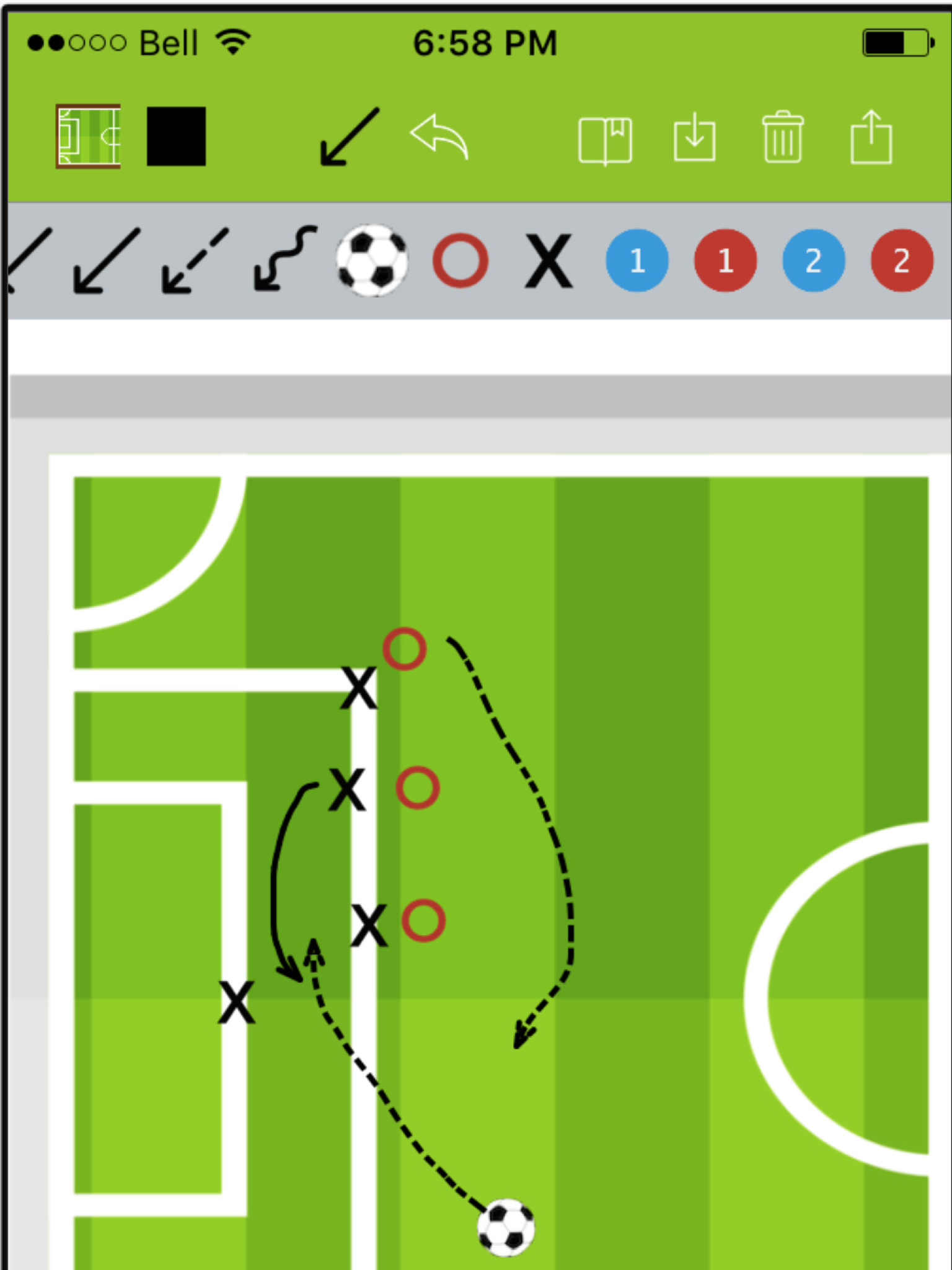 Soccer Blueprint Lite - Clipboard Drawing Tool for Coaches screenshot 6
