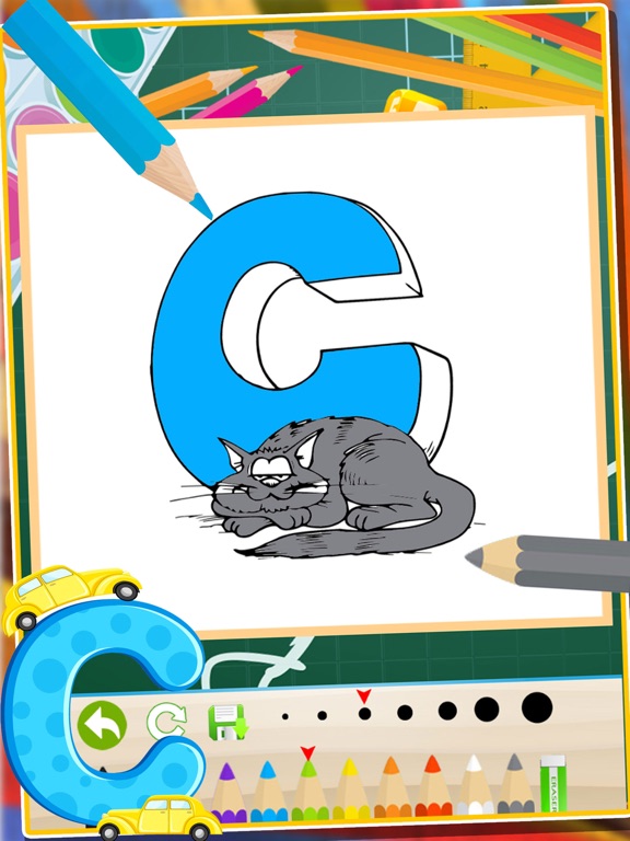 Screenshot #6 pour ABC Animals Coloring Book Jeux de peinture pour enfant en bas âge préscolaire et les enfants