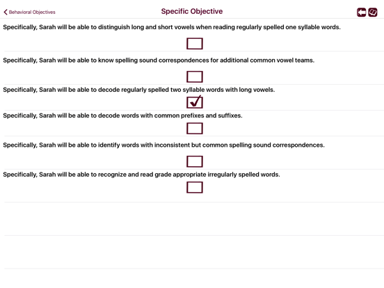 Screenshot #6 pour IEP Goals & Objectives w Common Core Standards II