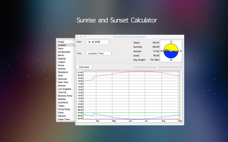 Sunrise and Sunset Calculator thumbnail 1