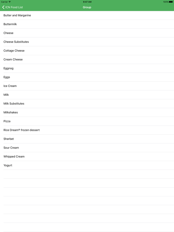 Screenshot #5 pour ICN Food List