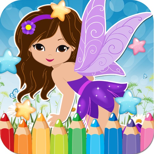 My Little Angle Fairy Tales Drawing Coloring Book - cute caricature art ideas pages for kids