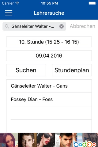 Stundenplan-App (auerchri.at) screenshot 3