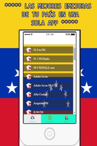 ´Radios Venezolanas: Emisoras de Venezuela con deportes, musica y Noticias screenshot 3