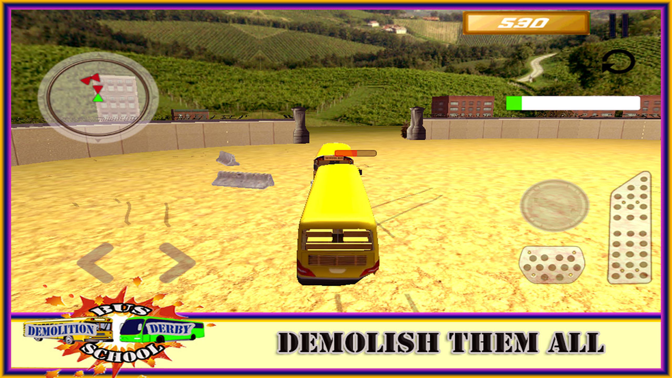 School Bus Demolition Crash Championship - Derby Racing Simulator